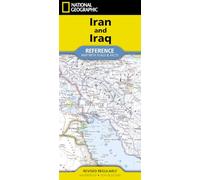 National Geographic Iran and Iraq Map(folded with flags and facts)