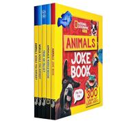 National Geographic Kids A Fun-Filled Family Game Animals 5 Books Collection Set(True or False?, Animals Riddle Book, Animals Joke Book, World Would You Rather? & Animals Would You Rather?)