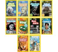 National Geographic Kids Readers Level 3 10-Book Educational Set - Biographies, Animal Science, History & STEM Nonfiction for Kids Ages 7-10 - Early Chapter Readers Collection