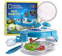 NATIONAL GEOGRAPHIC Kit cattura insetti per bambini - Habitat per bambini con visualizzatore ingrandito, raccoglitore di insetti, pinzette e guida all'apprendimento, habitat degli insetti, giocattoli