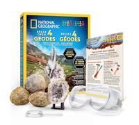 NATIONAL GEOGRAPHIC Kit Geodi da Rompere - Include Occhiali Protettivi & Supporto Espositivo - Regalo Scientifico STEM per Bambini, Rompi i Tuoi Geodi