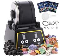 National Geographic Professional Rock Tumbler Kit- Lucidatrice per roccia per bambini e adulti, kit completo di bicchieri da roccia con bicchiere resistente, rocce, grana, lucidatrice in schiuma gemma