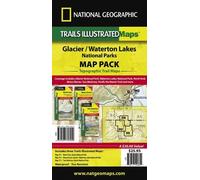 National Geographic Ma Glacier/waterton Lakes National Parks,map Pack Bund (Map)