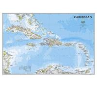 National Geographic Maps Caribbean Classic, Tubed (Map)