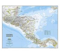 National Geographic Maps Central America Classic, Tubed (Map)