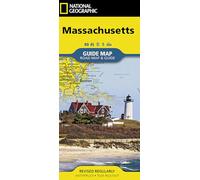 National Geographic Massachusetts Guide Map: Road Map & Guide [Lingua Inglese]