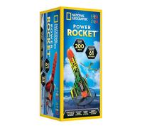 National Geographic razzo Power Rocket per bambini - Razzo motorizzato ricaricabile con piattaforma di lancio, vola fino a 60 metri, giocattolo per esterni con atterraggio sicuro