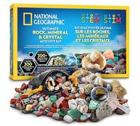 NATIONAL GEOGRAPHIC Scatola da Collezione di Rocce per Bambini - Kit Scientifico con 300 Gemme, Minerali e Cristalli