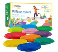 NATIONAL GEOGRAPHIC Stepping Stones per bambini - 10 pietre morbide e resistenti che stimolano l'equilibrio e le capacit motorie grossolane dei