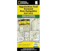 National Geographic Trails Illustrated Map 2020 Appalachian Trail: Vermont, New Hampshire Map Pack Bundle