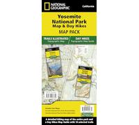 National Geographic Trails Illustrated Map 2020 Yosemite National Park Map & Day Hikes Map Pack Bundle