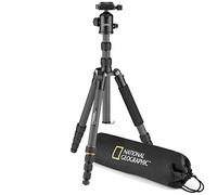 National Geographic Treppiede da viaggio con monopiede, in alluminio, chiusura a leva, carico fino a 6 kg, borsa per il trasporto, testa a sfera, sgancio rapido