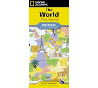 National Geographic World Illustrated with Flags & Facts Map [folded]