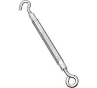 National Hardware N221-895 2172BC Gancio e Occhio Tenditore in Zincato, 3/8" x 16"