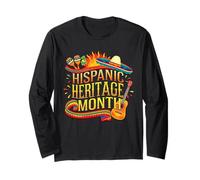 National Hispanic Heritage Month Celebrate For Men Women Maglia a Manica