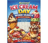 National Ice Cream Day Word Search Activity Book: Fun Ice Cream Word Puzzles with Trivia and Jokes for Kids & Adults