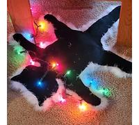 National Lampoon - Tappeto luminoso con gatto fritto, per le vacanze di Natale, la zia Bethanies, con divertente decorazione natalizia (Lanterne)