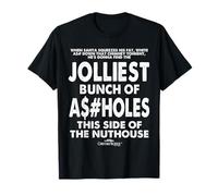National Lampoon's Christmas Vacation Jolliest Bunch Text Maglietta