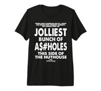 National Lampoon's Christmas Vacation Jolliest Bunch Text Maglietta Premium