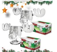National Lampoon's Christmas Vacation - Tazza con alce Griswold, 227 ml, trasparente (2 pezzi)