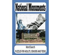 National Monuments Word Search Puzzle Book: Easy to Read Print about National Parks, historic Sites and More | 6x9 inchs, 110 pages | 50+ Puzzles ... Gift for Vacations, Holidays and Free Times