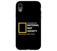 National Nap Society Amante del sonno Sarcastico Sleeping Humor Custodia per iPhone XR