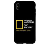 National Nap Society Amante del sonno Sarcastico Sleeping Humor Custodia per iPhone XS Max