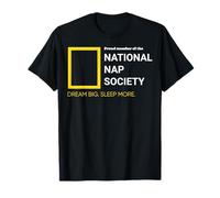 National Nap Society Amante del Sonno Sarcastico Sleeping Humor Maglietta