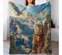 National Park Landscape Bald Eagle Nature Mountain Coperta Plaid Leggera Copertas Pelosa Lavabile Blanket Per Sedia Divano Matrimoniale L