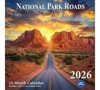 National Park Roads 2026 Calendar: scenic drives through America’s most stunning parks