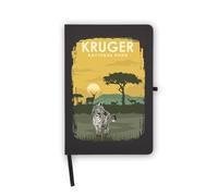National Park Travel South Africa Notebook, pagine bianche, copertina in similpelle, agenda, diario, quaderno di lavoro