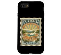 National Parks Bucket List Vintage Francobolli Camp Yellowstone Custodia per iPhone SE (2020) / 7/8