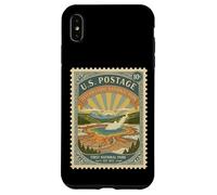 National Parks Bucket List Vintage Francobolli Camp Yellowstone Custodia per iPhone XS Max