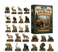 National Parks Countdown - Advent 24-Day Acrylic Flat Animal Decorations