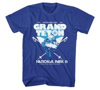 National Parks - Grand Teton Picco - American Classici - Solido Blu Adulto Corto