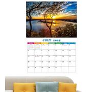 National Parks Landscape Calendar 2025 - Beautiful Monthly Photo Calendar with Thick Paper for Easy Writing - 12-Month Wall Calendar from January 2025 to December 2025 - Ideal for Home and Office
