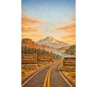 National Parks Passport & Stamp Journal: All 63 US National Parks | Stamp & Sticker Log, Trail Notes, Milestones Record & Scenic Byways | Premium Adventure Keepsake Book