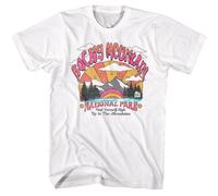 National Parks - Rocky Mountain - American Classici - Bianco Adulto Corto Sl