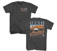 National Parks - Utah Arco Del Piede - Fronte Retro Stampa Manica Corta Adulto