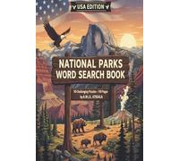 National Parks Word Search Book-USA Edition: Relaxing activities for camping trips