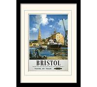 National Railway Museum "Bristol - Viaggio in Treno Montato e Stampa con Cornice, Multicolore, 30 x 40 cm