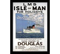 National Railway Museum Isle of Man (Douglas) 30 x 40 cm Oggetto ricordo