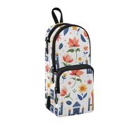 National Special Building - Astuccio portapenne con scomparto per studenti, a forma di zaino, organizer per cancelleria e pennarelli, per scuola, ufficio, lavoro, Edificio Speciale, Taglia unica,