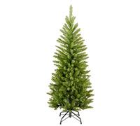 National Tree Company - Albero di Natale artificiale sottile, verde, abete Kingswood, con supporto, 1,2 m