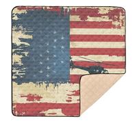 National Vietnam War Veterans Day A Helicopter 2 Soft Padded Baby Playmat per interni ed esterni accogliente traspirante sala giochi tappetino attività per neonati neonati bambini, 127 x 127 cm