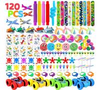 NATISSTEKE Gadget Compleanno Bambini 120 Pcs, Regalini Fine Festa Compleanno Bambini Invitati, Regalo adatto per Fine anno Scolastico, Halloween, Natale, Carnevaleper, Pasqua per Ragazzi e Ragazze