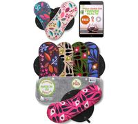 Natissy Salvaslip Riutilizzabili in Cotone Biologico per Donna, 7 pz (Taglia M)