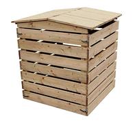 Nativ - Compostiera in Legno impregnato di larice con Coperchio, 78 x 75 x 91 cm, qualità Stabile e Durevole