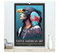 Native American Art (High Quality Premium Wall Calendar 2026 DIN A2 portrait),CALVENDO 12 Month Wall Calendar: Uniquely designed artwork of Native Americans