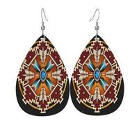 Native American Art Medicine Wheel Donna Pendenti Grandi Orecchini Pendenti Eleganti Orecchini Per Regalo Fori Multipli Matrimonio